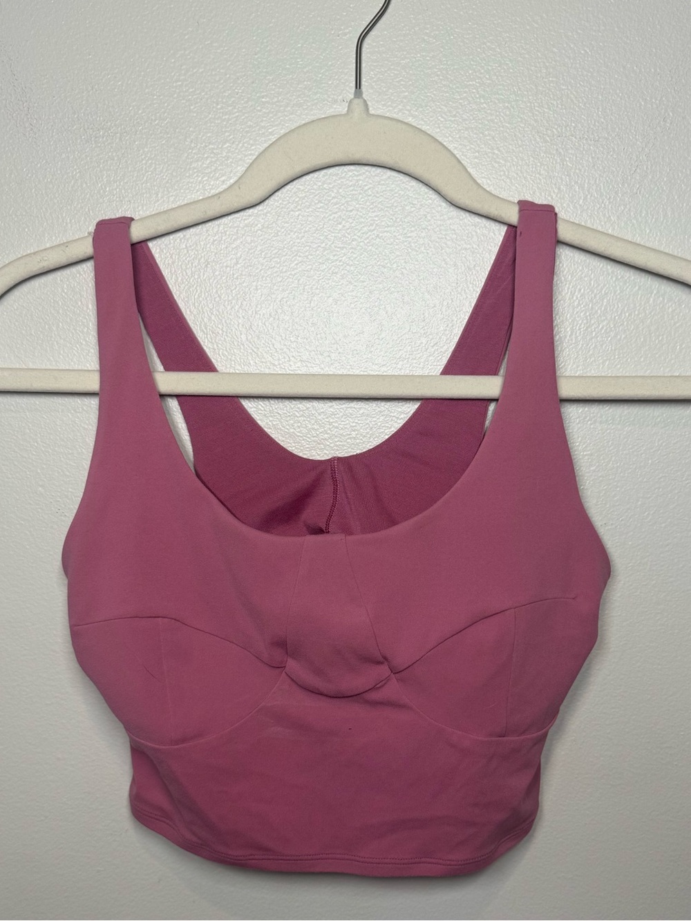 Lululemon Nulu Front-Darting Yoga
Bra—Pink Blossom